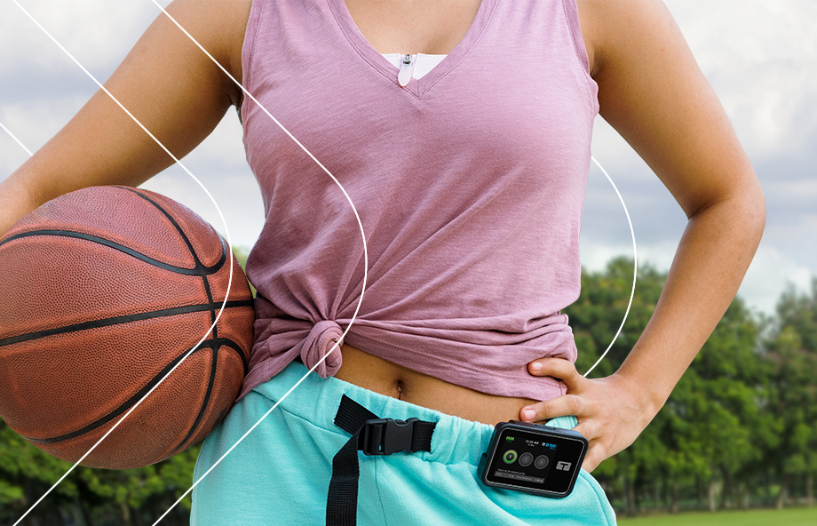 Pump User with Basketball